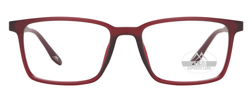 Montana Eyewear Lesebrille MRC-3C in Rot mit optionalem Sonnenclip