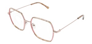 Heyelander CHLOE - Metallbrille in Eisblau-Pfirsich