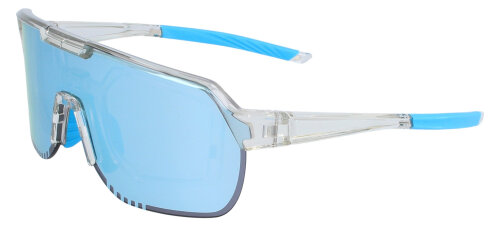 Sportbrille Leader Aero in Blau mit Verglasungsclip - Blau verspiegelt
