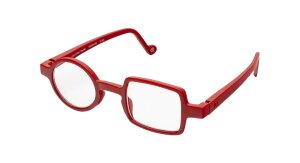 Extravagante rote Designer-Lesebrille Donald mit...