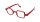 Extravagante rote Designer-Lesebrille Donald mit markantem Statement-Detail