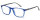 Zeitlose Lesebrille HMR49 aus Kunststoff-Polycarbonat mit Flex-Scharnier und Einstecketui Blau-Grau