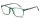 Zeitlose Lesebrille HMR49 aus Kunststoff-Polycarbonat mit Flex-Scharnier und Einstecketui Grün-Grau
