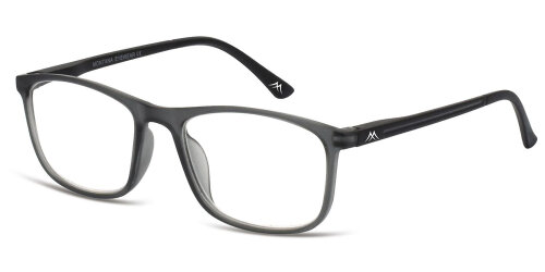 Zeitlose Lesebrille HMR49 aus Kunststoff-Polycarbonat mit Flex-Scharnier und Einstecketui