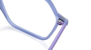 Etnia Barcelona HEX VI – Modernes Hexagonal-Gestell in Pastell-Violett