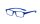 Kunststofflesebrille "Pluto" mit Federscharnier in Blau und farblich passendem Etui