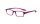 Kunststofflesebrille "Pluto" mit Federscharnier in Beere und farblich passendem Etui