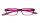 Kunststofflesebrille "Pluto" mit Federscharnier in Beere und farblich passendem Etui