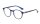 Schwarz/Blaue Kunststofflesebrille "Belmont" mit Federscharnier und farblich passendem Etui