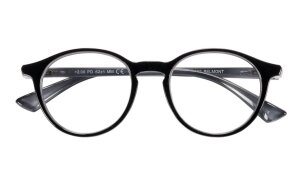 Schwarz/Graue Kunststofflesebrille "Belmont"...