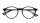Schwarz/Graue Kunststofflesebrille "Belmont" mit Federscharnier und farblich passendem Etui
