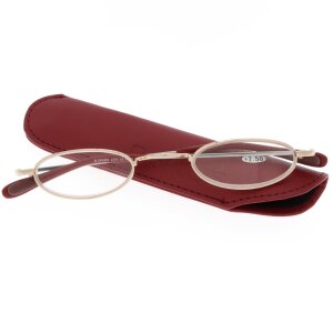 R-SPECS Retro Reader 2291 Lesebrille mit Federstahlbügeln & Etui