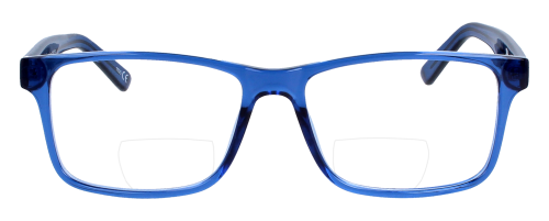 Zeitlose Bifokalbrille ANYWAY für komfortables Sehen in Blau