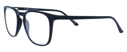 Klassische Lesebrille Berlin 4read Concept und flexiblem Federscharnier in Schwarz