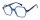 Moderne Brille "SUSI" Blau in sechseckiger Form mit individueller Verglasung