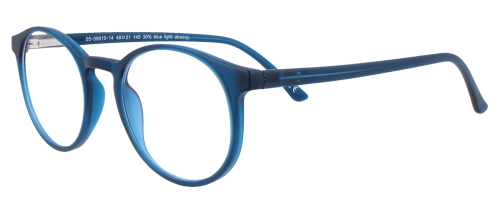 Klassische Panto-Brille Paris- 4read Concept und flexiblem Federscharnier in Blau