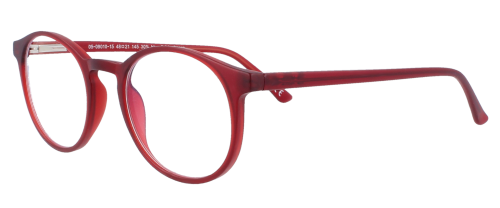 Klassische Panto-Brille Paris- 4read Concept und flexiblem Federscharnier in Rot