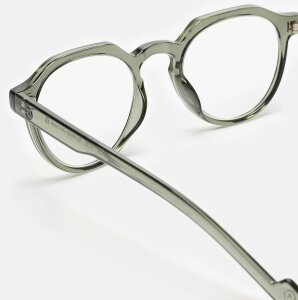 Elegante Blaulichtfilter Brille Aptica Karma Buddha Grey in Grau