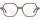 Moderne Brille "SUSI" Rosa in sechseckiger Form mit individueller Verglasung