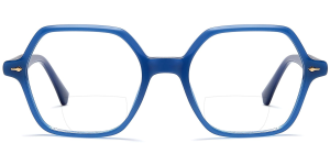 Zweistärkenbrille für Damen in Blau,...