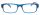 Zeitlose Fertiglesebrille aus Kunststoff mit Federscharnier in Blau Matt