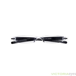 Randlose Kunststofflesehilfe "DANIEL"  inkl. schwarzem Metalletui + 3,00 dpt