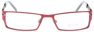Extravagante Damen - Brillenfassung KAOS KK264  Col 3 52/16  in Rot / Schwarz