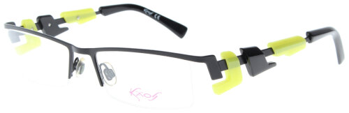 Extravagante Brillenfassung KAOS KK235  Col1 52/17  in Schwarz - Grün  Nylor