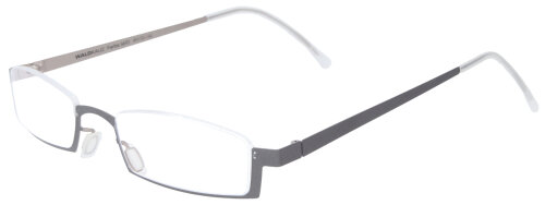 Auffällige Unisex-Brillenfassung - ALBTRAUF Waldkauz 8693 - in Grau mit Federscharnier