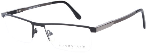 Klassische Herren - Brillenfassung BUNOVITA  B05038 C2 in Schwarz / Gun