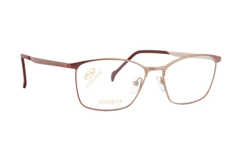 Elegante Damen-Brillenfassung STEPPER SI-50148  F032  kupfer-bordeaux 53/15  Titan