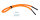 schwimmfähiges Brillenband mit Tube-Endstück in orange