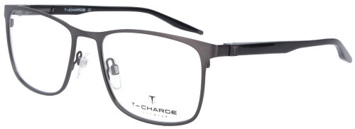 Schlichte Herren - Brillenfassung T-CHARGE T1241A in Grau - Schwarz
