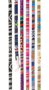 Rundes Baumwoll-Brillenband im Ethno-Design mit...