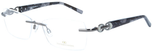 Stylische Damen - Brillenfassung Area98 - Randlos - OV 4104 - in Gun aus Metall