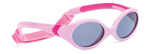 Trendig schöne Kleinkindsonnenbrille mit UV-400 Glasfilter  12 - 24 Monate Rosa / Pink
