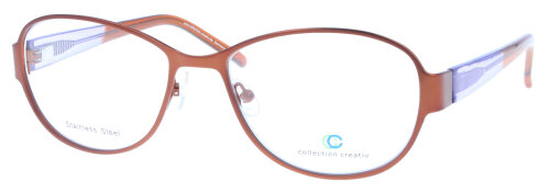 Stilvolle Damen - Brillenfassung Collection Creativ 1392 - 490 in Kupfer / Lila