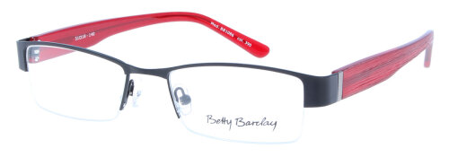 Stylische Halbrand - Brillenfassung Betty Barclay 1086 Color 390 in Schwarz / Rot