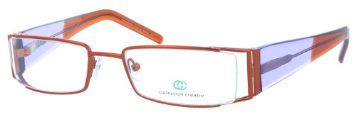 Auffällige Damen - Brillenfassung Collection Creativ 1393 - 490 in Orange / Lila