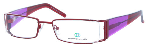 Auffällige Damen - Brillenfassung Collection Creativ 1393 - 990 in Rot / Pink