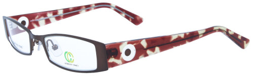 Auffällige Damen - Brillenfassung Collection Creativ CC1333 - 660 in Braun / Bunt
