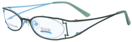 Auffällige Damen - Brillenfassung Collection Creativ 1152 - 870 in Grün / Hellblau