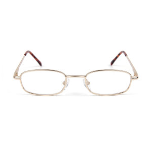 Elegante Lesebrille / Halbbrille CoopClip in Gold mit Clip / Befestigungsklammer