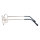 Elegante Lesebrille / Halbbrille CoopClip  in Silber Matt mit Clip