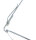 Elegante Lesebrille / Halbbrille CoopClip  in Silber Matt mit Clip