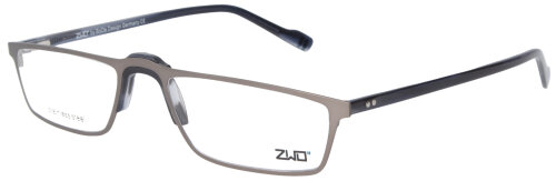 Klassische ZWO Steel-Herren - Brillenfassung Naseweis 56/21 in Grau