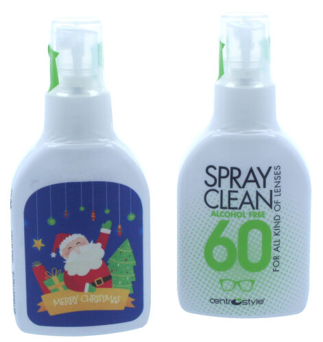 Brillenreinigungsspray SPRAY CLEAN alkoholfrei - 60ml - Christmas Tree