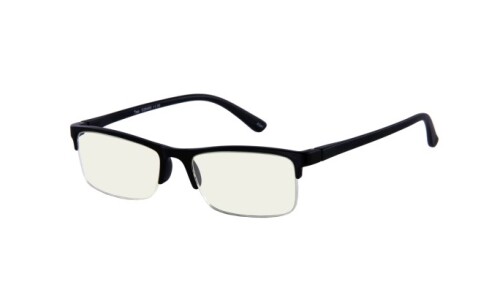 schwarze, dezente Nylor-Brille BLUEBREAKER®"TOP" mit Blue-Blocker + 1,50 dpt
