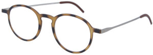superflache Lesebrille/ -hilfe aus leichtem Kunststoff und Edelstahllbügeln - ENZIO havanna  + 1,50 dpt