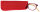 elegante, rote Lesebrille/-hilfe "JAYA" mit Federscharnier und Bügel in Holzoptik